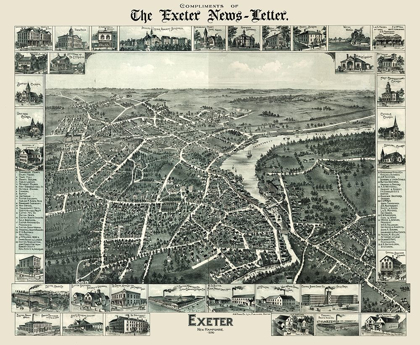 Picture of EXETER NEW HAMPSHIRE - MOORE 1896 