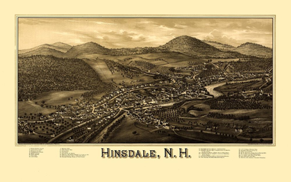 Picture of HINSDALE NEW HAMPSHIRE - BURLEIGH 1886 