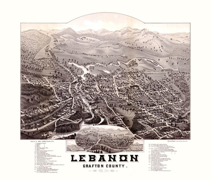 Picture of LEBANON NEW HAMPSHIRE - NORRIS 1884 