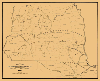 Picture of NEW HAMPSHIRE MASSACHUSETTS -1847