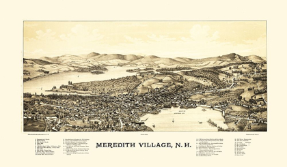 Picture of MEREDITH VILLAGE NEW HAMPSHIRE - NORRIS 1889 