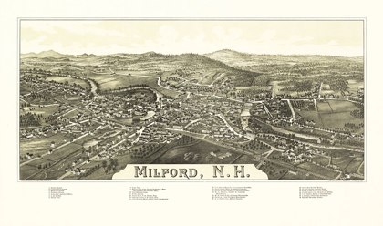 Picture of MILFORD NEW HAMPSHIRE - BURLEIGH 1886 