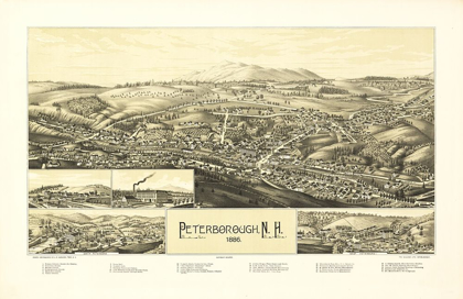 Picture of PETERBOROUGH NEW HAMPSHIRE - BURLEIGH 1886 