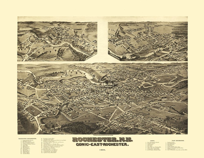 Picture of ROCHESTER NEW HAMPSHIRE - NORRIS 1884 