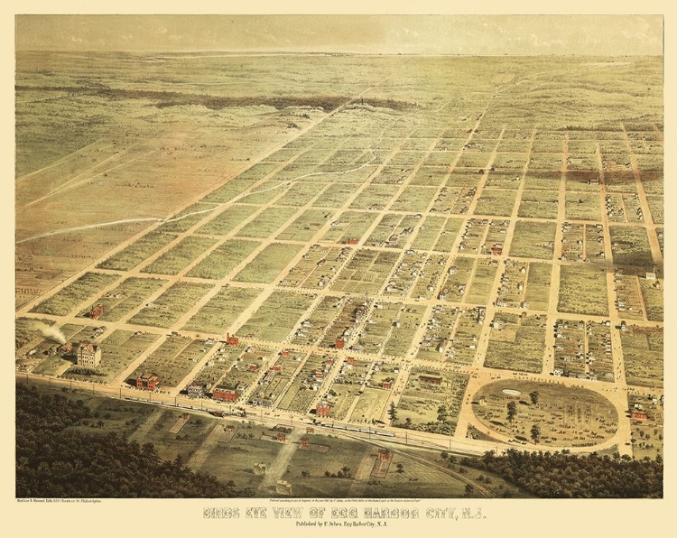 Picture of EGG HARBOR CITY NEW JERSEY - SCHEU 1865 