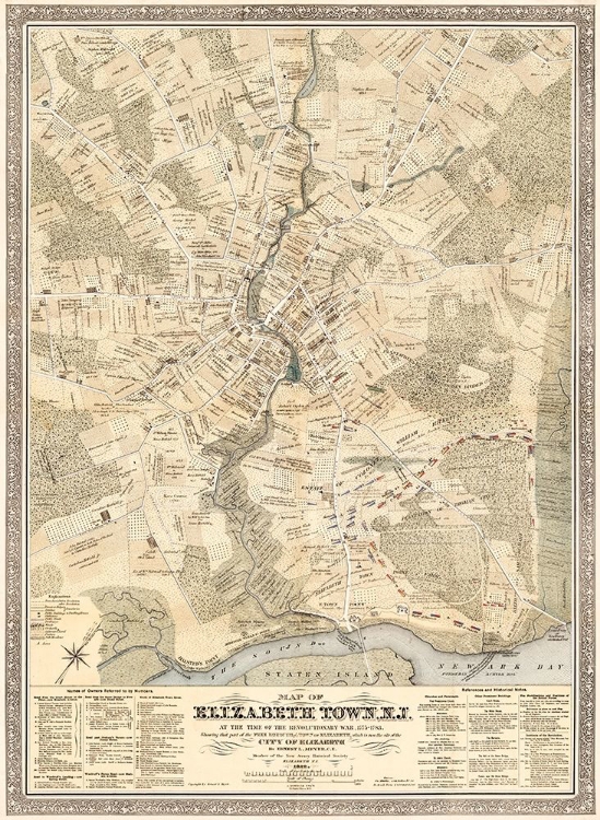 Picture of ELIZABETH TOWN NEW JERSEY - MEYER 1780 