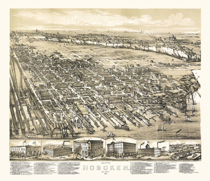 Picture of HOBOKEN NEW JERSEY - BAILEY 1881 
