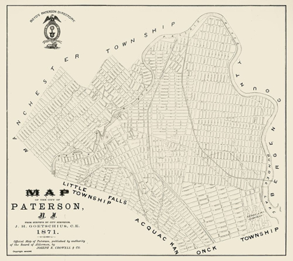 Picture of PATERSON NEW JERSEY - CROWELL 1871 