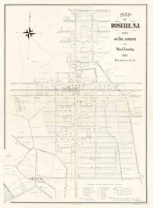 Picture of ROSELLE NEW JERSEY - LANSLEY 1887 