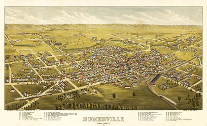 Picture of SOMERVILLE NEW JERSEY - FOWLER 1882 