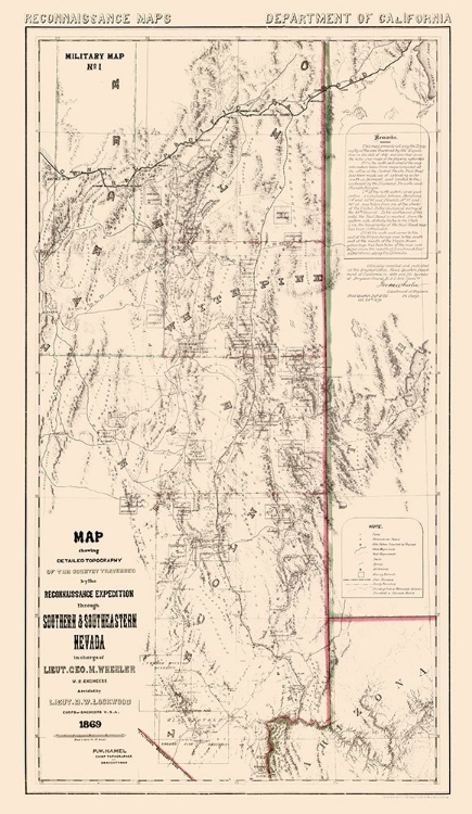 Picture of NEVADA - WHEELER 1869 