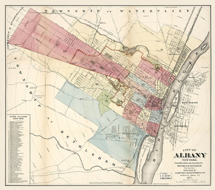 Picture of ALBANY NEW YORK - BINGHAM 1877 