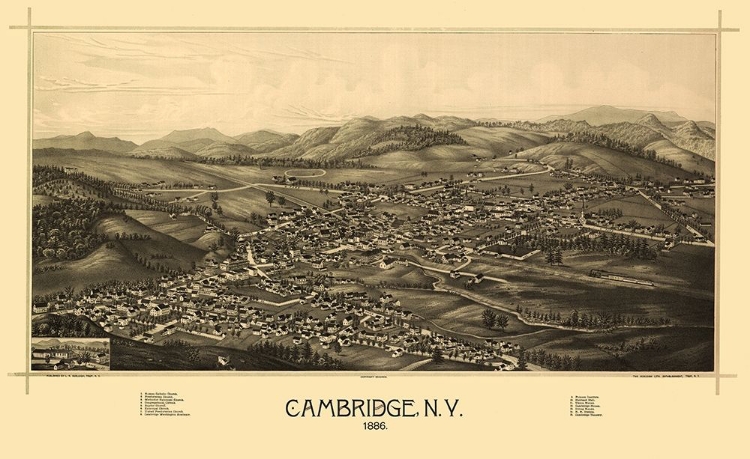Picture of CAMBRIDGE NEW YORK - BURLEIGH 1886 