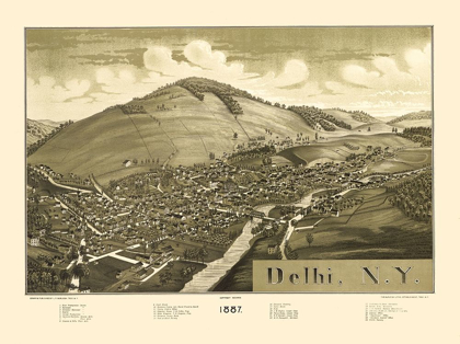 Picture of DELHI NEW YORK - BURLEIGH 1887 