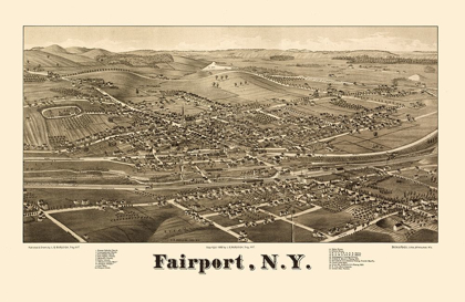 Picture of FAIRPORT NEW YORK - BURLEIGH 1885 