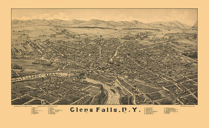 Picture of GLENS FALLS NEW YORK - BURLEIGH 1884 