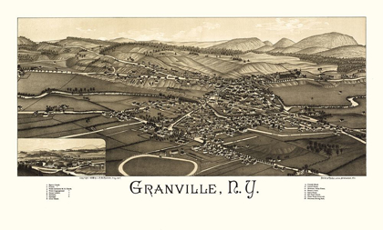 Picture of GRANVILLE NEW YORK - BURLEIGH 1886 