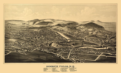 Picture of HOOSICK FALLS NEW YORK - BURLEIGH 1889 