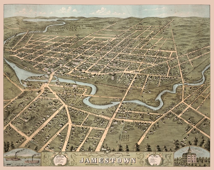 Picture of JAMESTOWN NEW YORK -1871