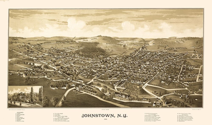 Picture of JOHNSTOWN NEW YORK - BURLEIGH 1888 