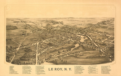 Picture of LE ROY NEW YORK - BURLEIGH 1892 