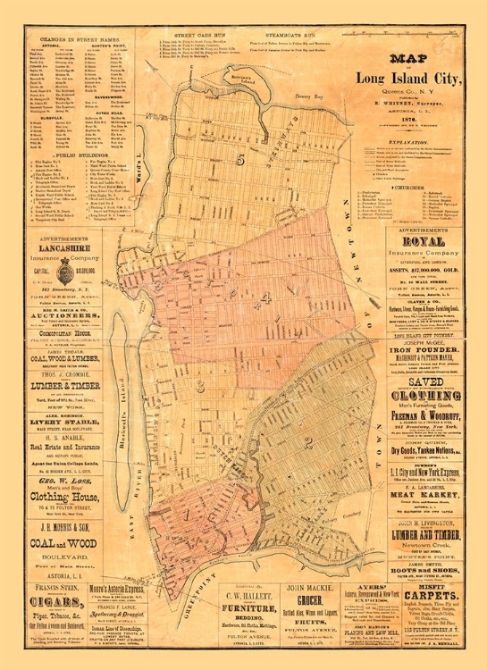Picture of LONG ISLAND NEW YORK - WHITNEY 1876 