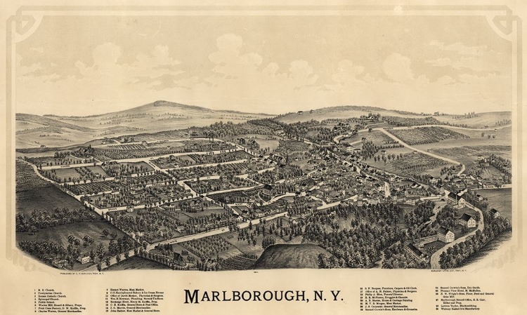 Picture of MARLBOROUGH NEW YORK - BURLEIGH 1891 