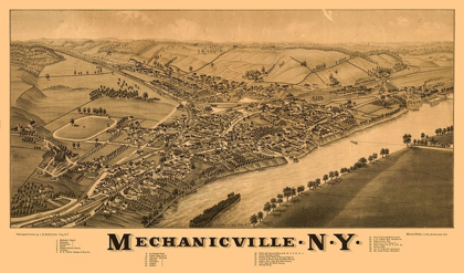 Picture of MECHANICVILLE NEW YORK - BURLEIGH 1880 