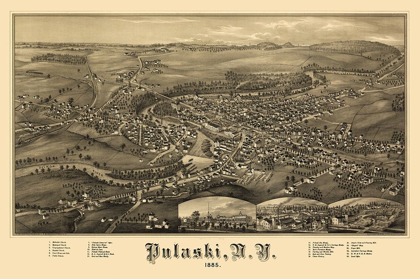 Picture of PULASKI NEW YORK - BURLEIGH 1885 