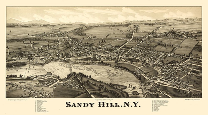 Picture of SANDY HILL NEW YORK - BURLEIGH 1884 