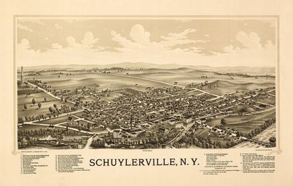 Picture of SCHUYLERVILLE NEW YORK - BURLEIGH 1889 