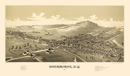Picture of SHERBURNE NEW YORK - BURLEIGH 1887 