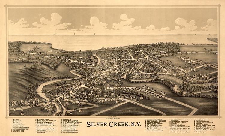 Picture of SILVER CREEK NEW YORK -BURLEIGH 1892 