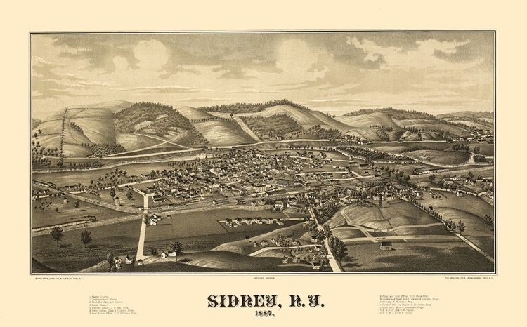 Picture of SIDNEY NEW YORK - BURLEIGH 1887 