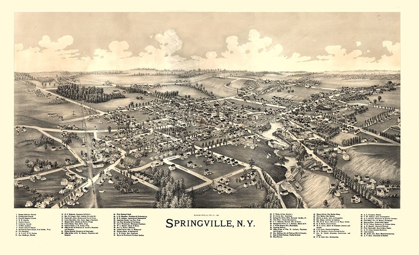 Picture of SPRINGVILLE NEW YORK - BURLEIGH 1892 