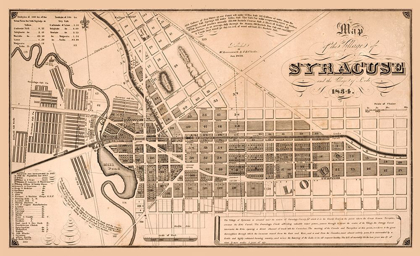 Picture of SYRACUSE NEW YORK - CLARKE 1834 