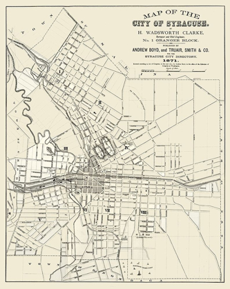 Picture of SYRACUSE NEW YORK - CLARKE 1871 