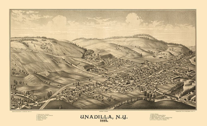 Picture of UNADILLA NEW YORK - BURLEIGH 1887 