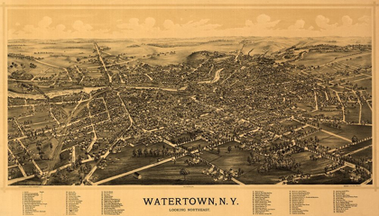 Picture of WATERTOWN NEW YORK - BURLEIGH 1891 