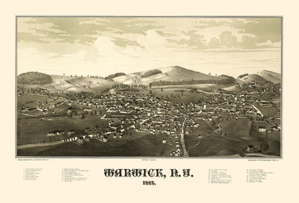 Picture of WARWICK NEW YORK - BURLEIGH 1887 