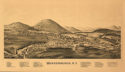 Picture of WARRENSBURG NEW YORK - BURLEIGH 1891 