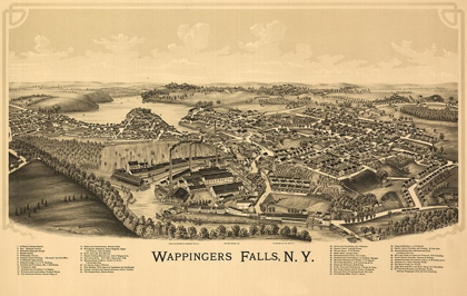 Picture of WAPPINGERS FALLS NEW YORK - BURLEIGH 1889 