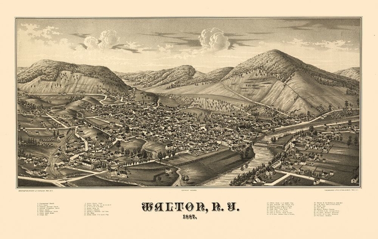 Picture of WALTON NEW YORK - BURLEIGH 1887 