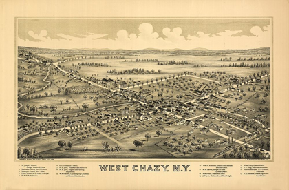 Picture of WEST CHAZY NEW YORK - BURLEIGH 1899 