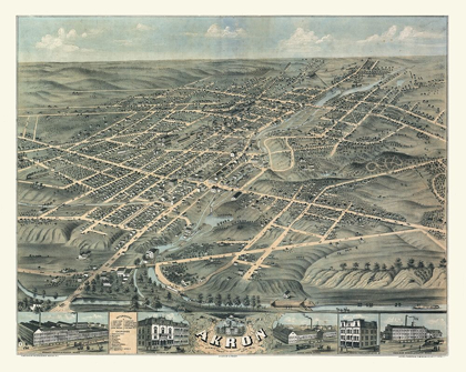 Picture of AKRON OHIO - STONER 1870 