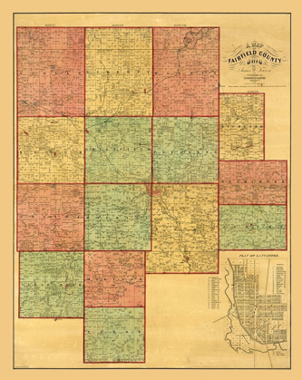 Picture of FAIRFIELD COUNTY OHIO - TOUSON 1848 