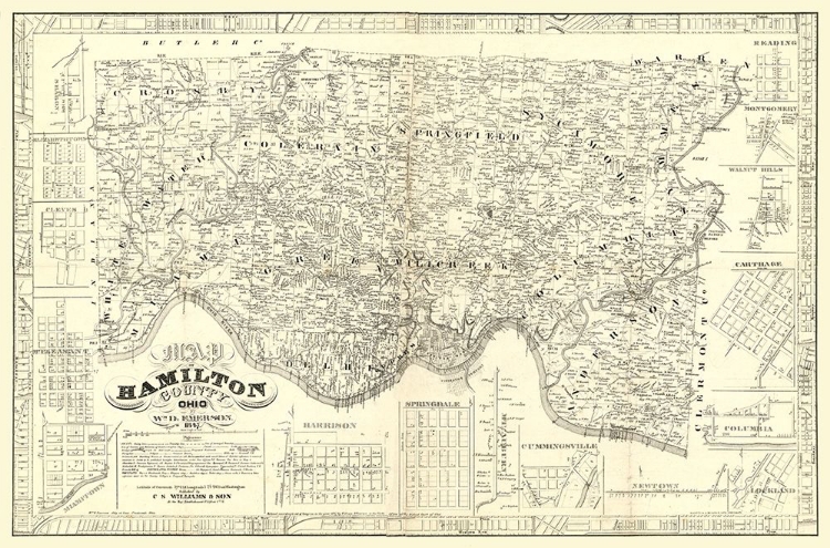 Picture of HAMILTON COUNTY OHIO - EMERSON 1847 