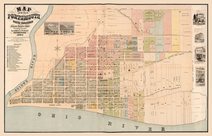 Picture of PORTSMOUTH OHIO -EVANS 1868 