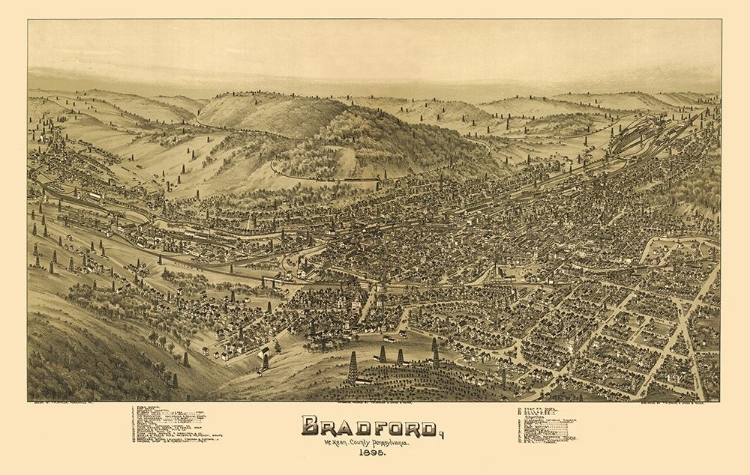 Picture of BRADFORD PENNSYLVANIA - MOYER 1895 