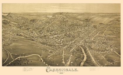 Picture of CARBONDALE PENNSYLVANIA - FOWLER 1890 